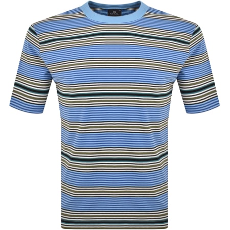 Product Image for Paul Smith Stripe T Shirt Blue