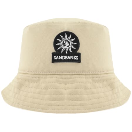 Product Image for Sandbanks Badge Logo Bucket Hat Beige