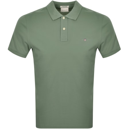 Recommended Product Image for Gant Regular Shield Pique Polo T Shirt Green