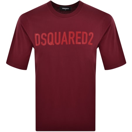 Product Image for DSQUARED2 Icon Logo Loose Fit T Shirt Red