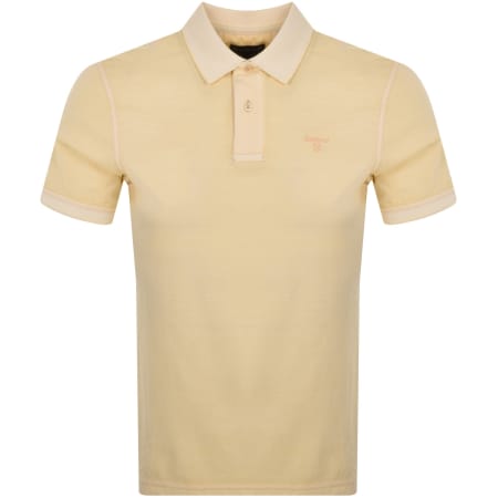 Product Image for Barbour Terra Dye Short Sleeve Polo Yellow