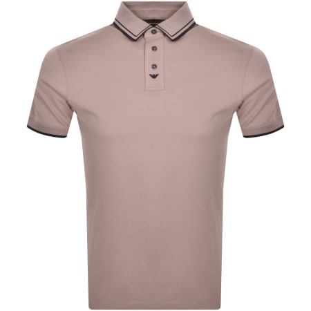 Product Image for Emporio Armani Short Sleeved Polo T Shirt Pink