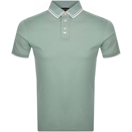 Product Image for Emporio Armani Short Sleeved Polo T Shirt Blue