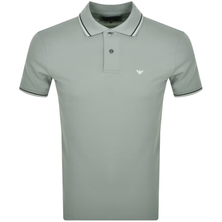 Product Image for Emporio Armani Short Sleeved Polo T Shirt Grey