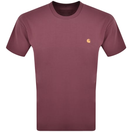 Product Image for Carhartt WIP Chase Short Sleeved T Shirt Burgundy