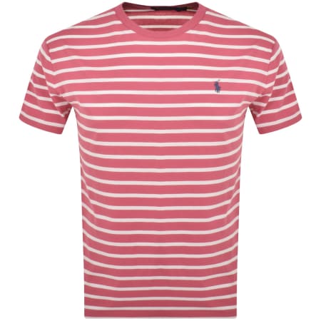 Product Image for Ralph Lauren Stripe T Shirt Pink
