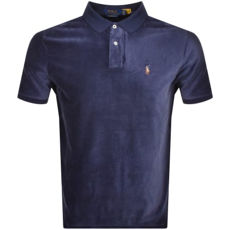 Product Image for Ralph Lauren Corduroy Polo T Shirt Navy