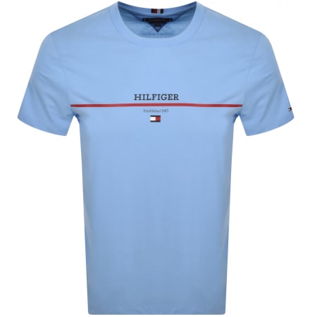 Product Image for Tommy Hilfiger Logo T Shirt Blue
