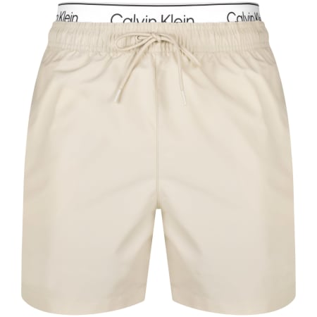 Product Image for Calvin Klein Logo Swim Shorts Beige