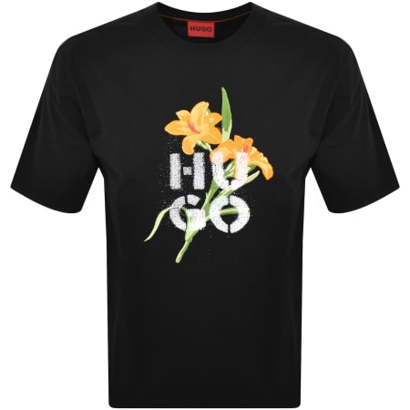 Product Image for HUGO Dilablumi T Shirt Black