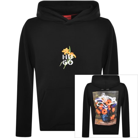 Recommended Product Image for HUGO Diblossomy Hoodie Black