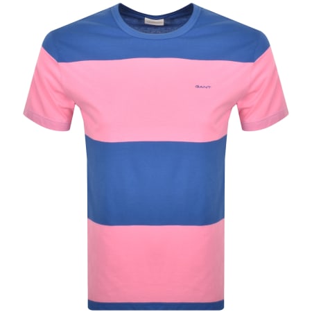 Product Image for Gant Bar Stripe T Shirt Pink