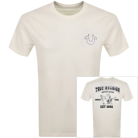 Product Image for True Religion Vintage Flock T Shirt Off White