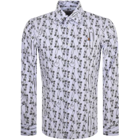 Product Image for Vivienne Westwood Ghost Stripe Shirt Blue