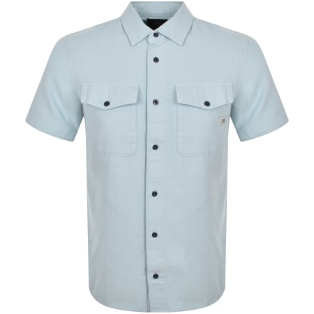 Product Image for G Star Raw Marine Slim Short Sleeved Shirt Blue