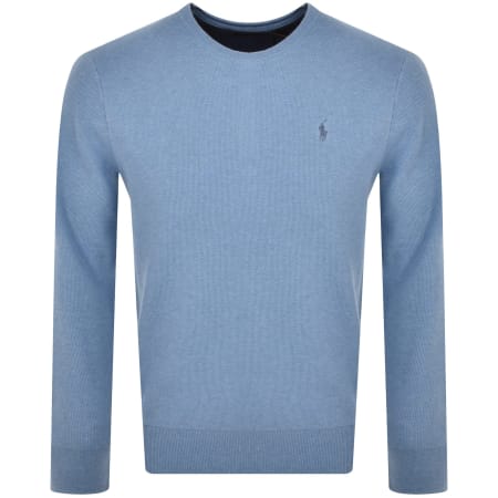 Recommended Product Image for Ralph Lauren Crew Neck Knit Jumper Blue