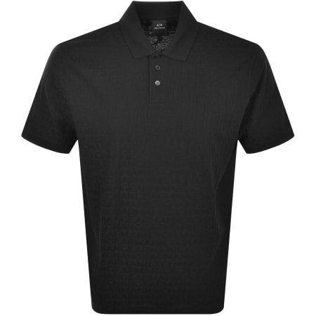 Product Image for Armani Exchange Logo Polo T Shirt Black