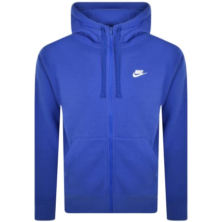 Product Image for Nike Club Logo Full Zip Hoodie Blue