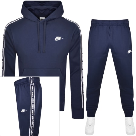 Product Image for Nike Club Hooded Tracksuit Navy