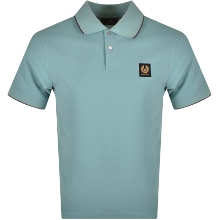 Product Image for Belstaff Logo Short Sleeve Polo T Shirt Blue