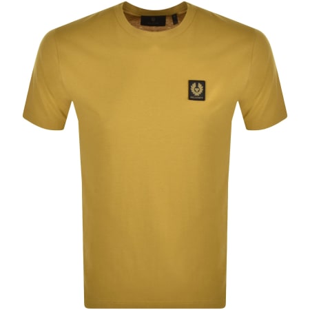 Product Image for Belstaff Short Sleeve Logo T Shirt Yellow