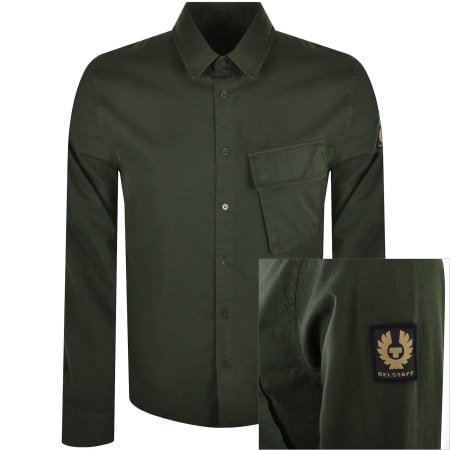 Product Image for Belstaff Scale Long Sleeved Shirt Green