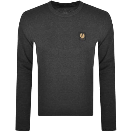 Product Image for Belstaff Long Sleeve Logo T Shirt Grey