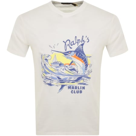 Product Image for Ralph Lauren Graphic Print T Shirt White