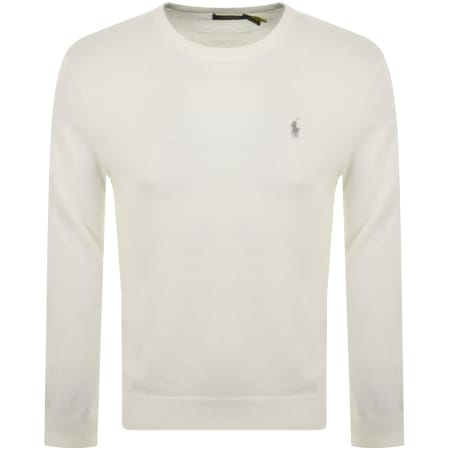 Recommended Product Image for Ralph Lauren Crew Neck Knit Jumper White