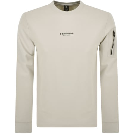 Product Image for G Star Raw Tweeter Long Sleeve T Shirt Cream