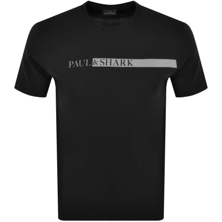 Product Image for Paul And Shark Reflective Logo T Shirt Black