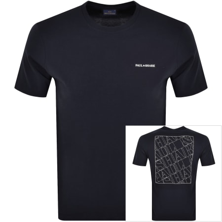 Product Image for Paul And Shark Short Sleeve Logo T Shirt Navy