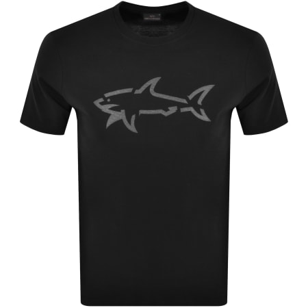 Product Image for Paul And Shark Logo T Shirt Black