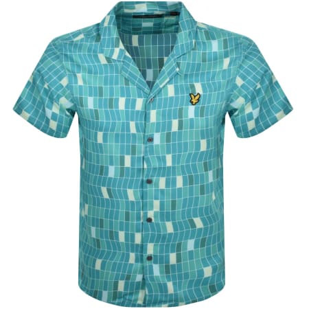 Product Image for Lyle And Scott Pool Print Shirt Blue