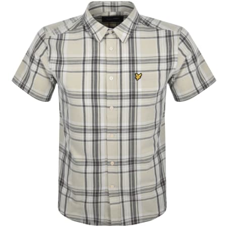 Product Image for Lyle And Scott Linen Check Shirt Cream