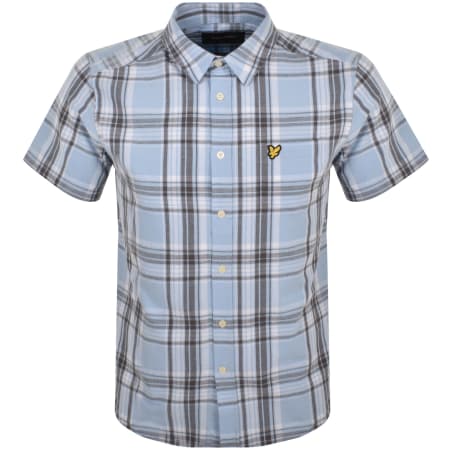 Product Image for Lyle And Scott Linen Check Shirt Blue