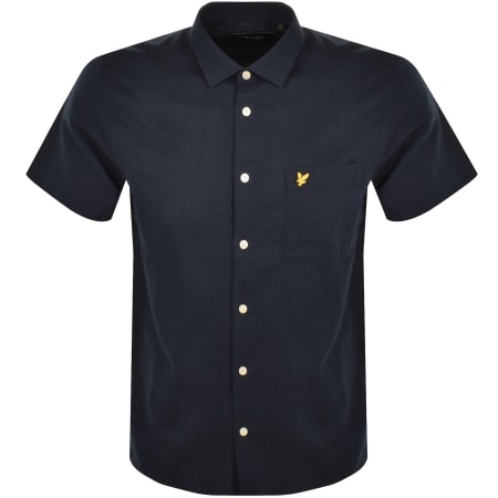 Recommended Product Image for Lyle And Scott Cotton Linen Shirt Navy