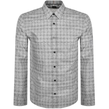 Product Image for BOSS Liam Kent Long Sleeve Shirt Grey