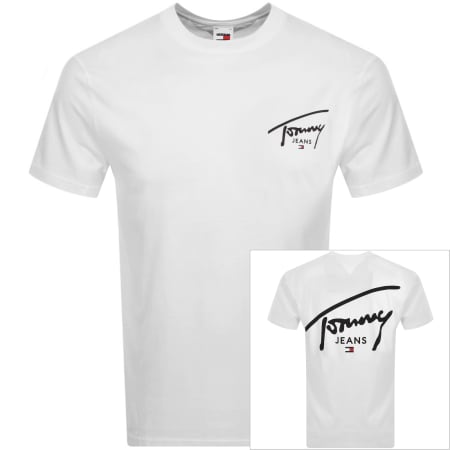 Recommended Product Image for Tommy Jeans Signature Print T Shirt White