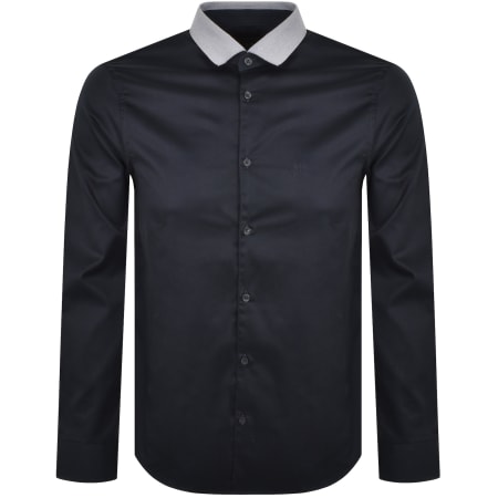 Product Image for Armani Exchange Long Sleeve Shirt Navy