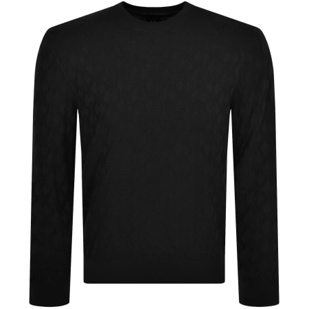 Product Image for Armani Exchange Logo Knit Jumper Black