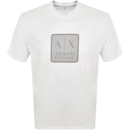 Product Image for Armani Exchange Crew Neck Logo T Shirt White