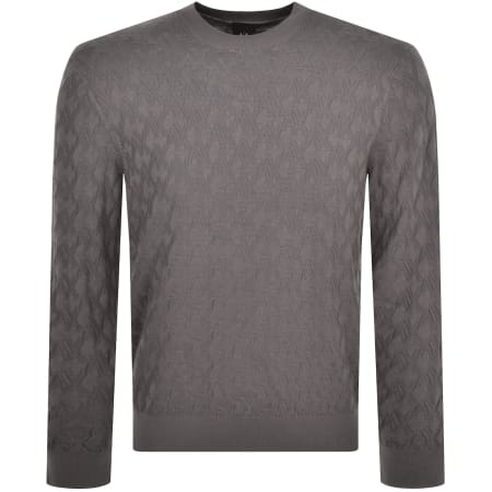 Recommended Product Image for Armani Exchange Logo Knit Jumper Grey