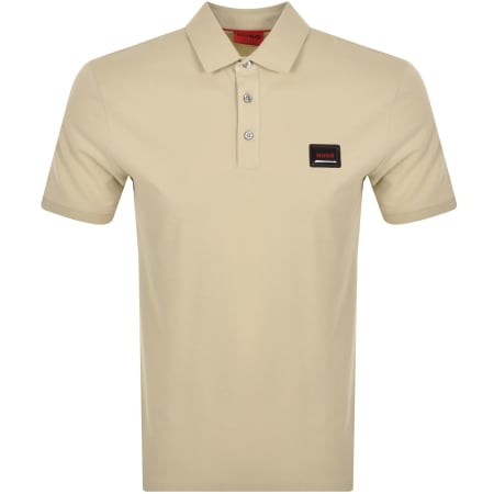 Recommended Product Image for HUGO Dereso Gel Polo T Shirt Beige
