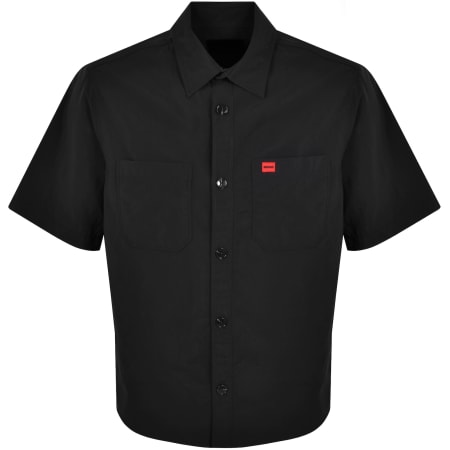 Product Image for HUGO Short Sleeved Eratino Shirt Black