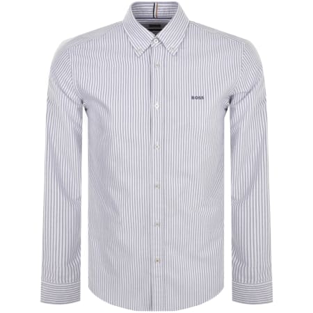 Product Image for BOSS Roan Long Sleeved Shirt Navy