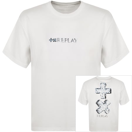 Product Image for Replay X Martin Garrix Logo T Shirt White