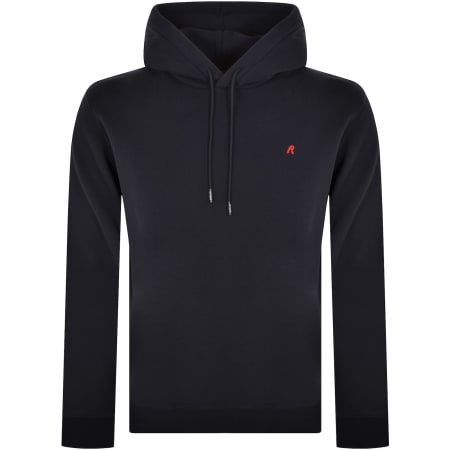Product Image for Replay Logo Hoodie Navy