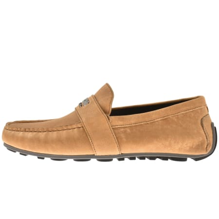 Product Image for Moschino Leather Driver Shoes Brown