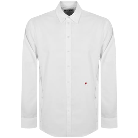 Product Image for Moschino Long Sleeve Poplin Shirt White
